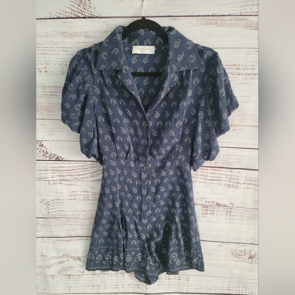 Michael Kors Collection S2 Silk Romper